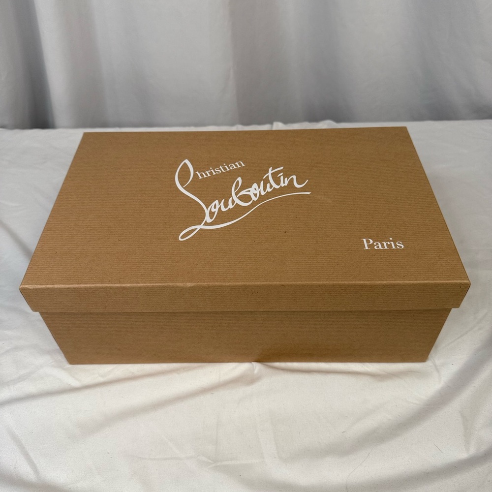 Christian Louboutin Black/Crystal Sv Version Roller 1c1s Flat Shoes - Picture 9 of 11